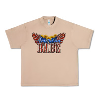 Burro American Babe With Sunflowers Urban Heavy Tee - LillyAllenDesigns