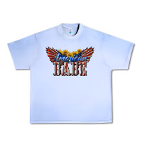 Grape Ice American Babe With Sunflowers Urban Heavy Tee - LillyAllenDesigns
