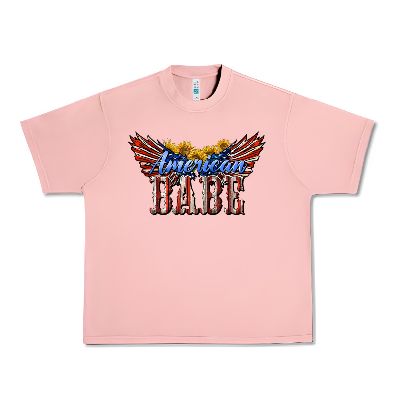 American Babe With Sunflowers Urban Heavy Tee by LillyAllenDesigns | Teevron
