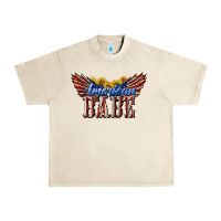 Sandshell American Babe With Sunflowers Urban Heavy Tee - LillyAllenDesigns