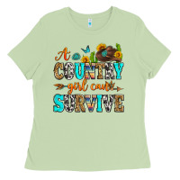 Matcha a country girl can survive Ladies Tee - Zillion Design Studio