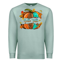 Seafoam pumpkin hello fall Premium Sweatshirt - NancyCooperArtShop