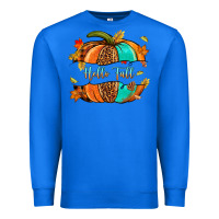 True Royal pumpkin hello fall Premium Sweatshirt - NancyCooperArtShop