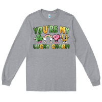 Heather Grey you're my lucky charm Long Sleeve Tee - MaliasSmallBusiness