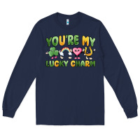 Navy you're my lucky charm Long Sleeve Tee - MaliasSmallBusiness