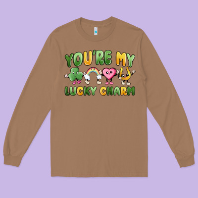 You're My Lucky Charm Long Sleeve Tee Designed By Maliassmallbusiness