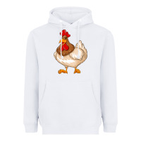 White cute chicken Heavyweight Hoodie - texasbilliewilder