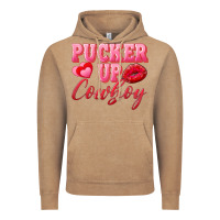 Vintage Coffee pucker up cowboy Vintage Hoodie - AdoDesignShop