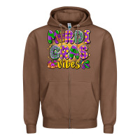 Chestnut mardi gras vibes Zipper Hoodie - LillyAllenDesigns