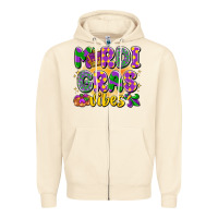 Sandshell mardi gras vibes Zipper Hoodie - LillyAllenDesigns
