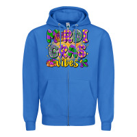 True Royal mardi gras vibes Zipper Hoodie - LillyAllenDesigns