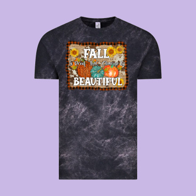 Fall Is Proof That Change Is Beautiful Vintage Tee Designed By Adodesignshop