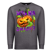 Charcoal Heather Wanna Smash? Premium Sweatshirt - texasbilliewilder