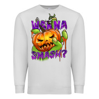 Dove Grey Wanna Smash? Premium Sweatshirt - texasbilliewilder