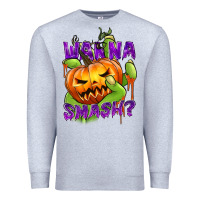 Heather Grey Wanna Smash? Premium Sweatshirt - texasbilliewilder