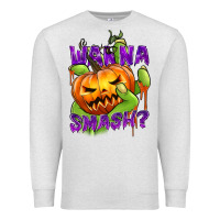 Oatmeal Heather Wanna Smash? Premium Sweatshirt - texasbilliewilder