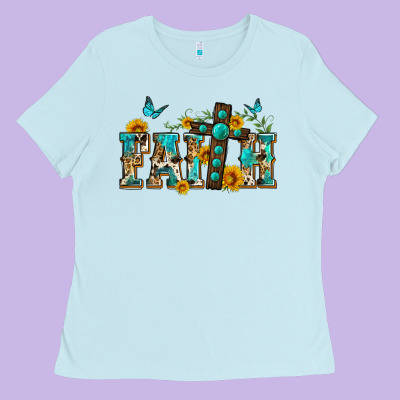 Western Faith Ladies Tee Designed By Zillion Design Studio