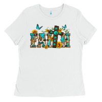 White western faith Ladies Tee - Zillion Design Studio