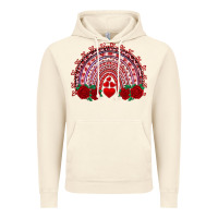 Vintage Artic valentine's day rainbow with roses Vintage Hoodie - AdoDesignShop