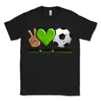 Black peace love soccer Classic Tee - AdoDesignShop