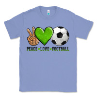Colony Blue peace love soccer Classic Tee - AdoDesignShop