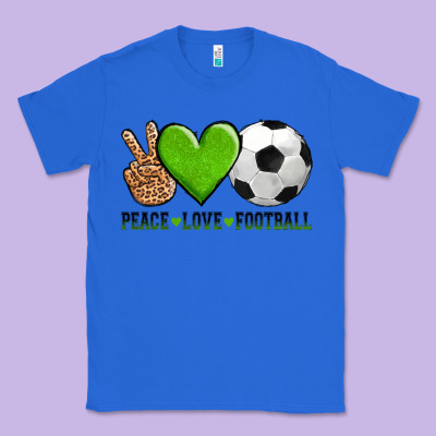Peace Love Soccer Classic Tee Designed By Adodesignshop