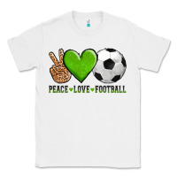 White peace love soccer Classic Tee - AdoDesignShop
