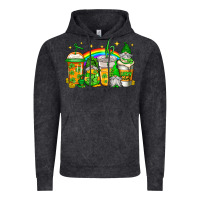 Vintage Black st patricks day gnomes coffee cups Vintage Hoodie - Jasminsmagicworld