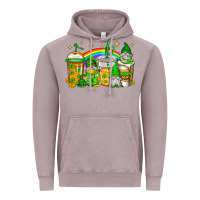 Vintage Zinc st patricks day gnomes coffee cups Vintage Hoodie - Jasminsmagicworld