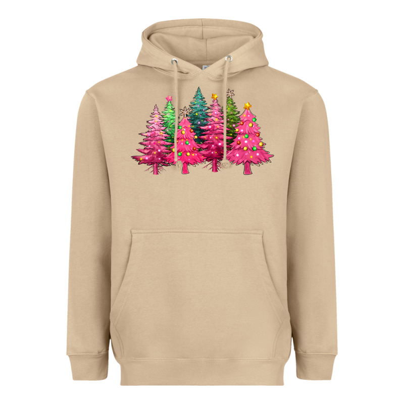 Christmas Tress With Lights Heavyweight Hoodie by texasbilliewilder | Teevron