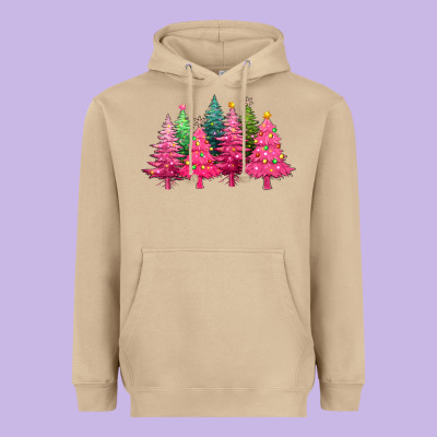 Christmas Tress With Lights Heavyweight Hoodie Designed By Texasbilliewilder