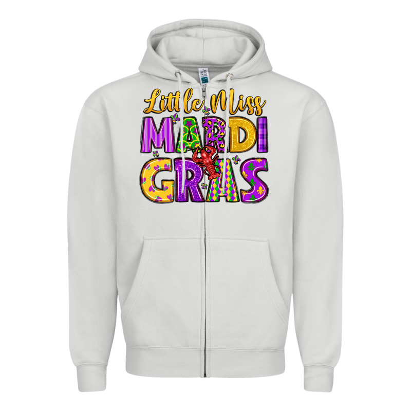 Little Miss Mardi Gras Zipper Hoodie by LillyAllenDesigns | Teevron