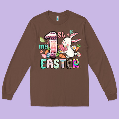 My First Easter Long Sleeve Tee Designed By Maliassmallbusiness