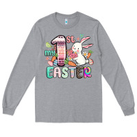 Heather Grey my first easter Long Sleeve Tee - MaliasSmallBusiness