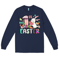 Navy my first easter Long Sleeve Tee - MaliasSmallBusiness