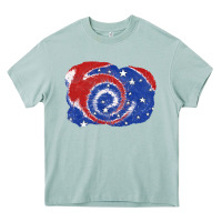 Arona Patriotic tie dye background 4th of july Heavy Core Tee - CowGirlArtShop