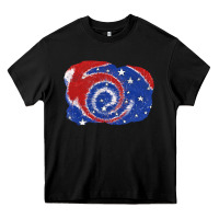 Patriotic Tie Dye Background 4th Of July Heavy Core Tee | Teevron