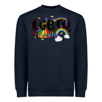 Navy lgbtq  friendly Heavyweight Sweatshirt - MaliasSmallBusiness