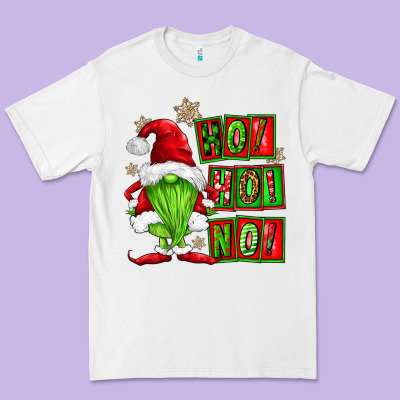 Ho Ho No Christmas Gnomes Premium Tee Designed By Fadigitalartstudio