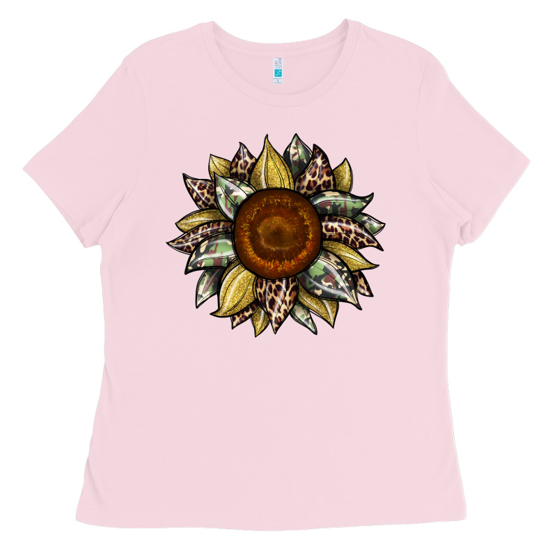 Sunflower Camouflage And Leopard 2 Ladies Tee by JahusDesignShop | Teevron