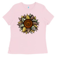 Bubblegum Pink sunflower camouflage and leopard 2 Ladies Tee - JahusDesignShop