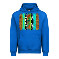 Cobalt western brushstrokes Urban Hoodie - OliviaCreatesArt