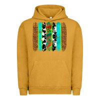 Pigment Peanut Butter western brushstrokes Urban Hoodie - OliviaCreatesArt