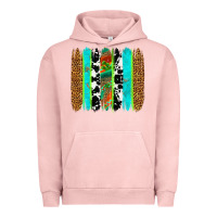 Pigment Salmon western brushstrokes Urban Hoodie - OliviaCreatesArt