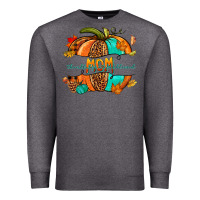 Charcoal Heather thankful grateful blessed mom pumpkin Premium Sweatshirt - NancyCooperArtShop