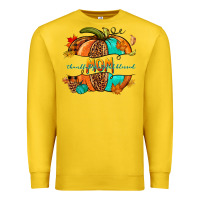 Lemon thankful grateful blessed mom pumpkin Premium Sweatshirt - NancyCooperArtShop