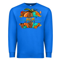 True Royal thankful grateful blessed mom pumpkin Premium Sweatshirt - NancyCooperArtShop
