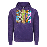 Cloud Purple easter bunny butterfly daisy and sunflower with cowhide and  leopard b Vintage Hoodie - Artiststas