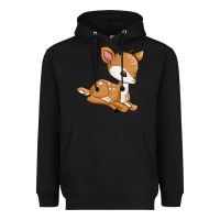 Black gazelle Heavyweight Hoodie - texasbilliewilder