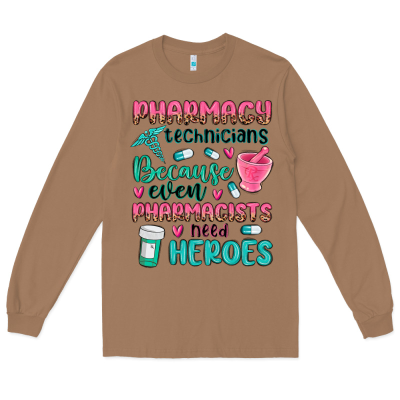 Pharmacy Technicians Long Sleeve Tee by MaliasSmallBusiness | Teevron